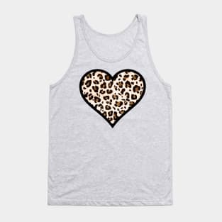 Leopard Print Heart Tank Top